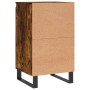 Aparador madera de ingeniería roble ahumado 40x35x70 cm