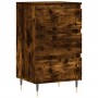 Aparador madera de ingeniería roble ahumado 40x35x70 cm
