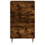 Aparador madera de ingeniería roble ahumado 40x35x70 cm