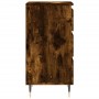 Aparador madera de ingeniería roble ahumado 40x35x70 cm