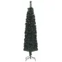 Artificial narrow Christmas tree with fiber optic support 240cm by vidaXL, Christmas trees - Ref: Foro24-328447, Price: 118,5...