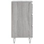 Aparador madera de ingeniería gris Sonoma 40x35x70 cm