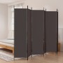 Biombo divisor de 6 paneles de tela marrón 300x200 cm de vidaXL, Divisores de ambientes - Ref: Foro24-350191, Precio: 47,06 €...