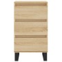 Aparador madera de ingeniería roble Sonoma 40x35x70 cm