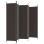 Biombo divisor de 6 paneles de tela marrón 300x200 cm de vidaXL, Divisores de ambientes - Ref: Foro24-350191, Precio: 47,06 €...