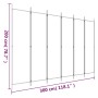 Biombo divisor de 6 paneles de tela marrón 300x200 cm de vidaXL, Divisores de ambientes - Ref: Foro24-350191, Precio: 47,06 €...