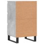 Aparador madera de ingeniería gris hormigón 40x35x70 cm