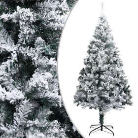 Árbol de Navidad artificial con nieve PVC verde 300 cm