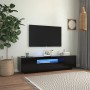 TV-Schrank mit LED-Leuchten schwarz 160x35x40 cm von vidaXL, TV-Möbel - Ref: Foro24-804428, Preis: 109,06 €, Rabatt: %