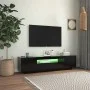 TV-Schrank mit LED-Leuchten schwarz 160x35x40 cm von vidaXL, TV-Möbel - Ref: Foro24-804428, Preis: 102,83 €, Rabatt: %