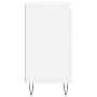 Aparador de madera contrachapada blanco 60x35x70 cm