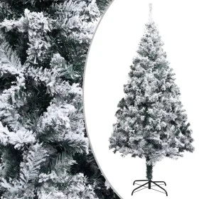 Artificial Christmas tree PVC snow green flocked 400 cm by vidaXL, Christmas trees - Ref: Foro24-328479, Price: 362,78 €, Dis...