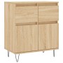 Aparador de madera contrachapada roble Sonoma 60x35x70 cm