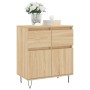 Aparador de madera contrachapada roble Sonoma 60x35x70 cm