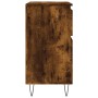 Aparador madera contrachapada color roble ahumado 60x35x70 cm