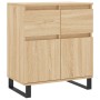 Aparador de madera contrachapada roble Sonoma 60x35x70 cm