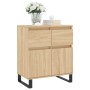 Aparador de madera contrachapada roble Sonoma 60x35x70 cm