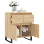 Aparador de madera contrachapada roble Sonoma 60x35x70 cm