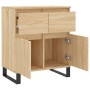 Aparador de madera contrachapada roble Sonoma 60x35x70 cm