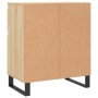 Aparador de madera contrachapada roble Sonoma 60x35x70 cm
