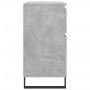 Aparador de madera contrachapada gris hormigón 60x35x70 cm