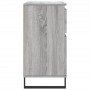 Aparador de madera contrachapada gris Sonoma 60x35x70 cm