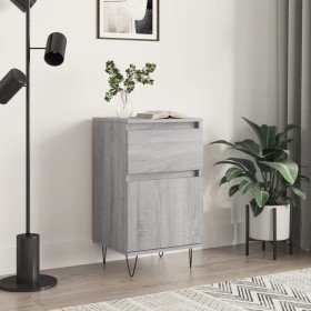 Aparador madera de ingeniería gris Sonoma 40x35x70 cm Aparador madera de ingeniería gris Sonoma 40x35x70 cm