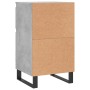 Aparador madera de ingeniería gris hormigón 40x35x70 cm en Aparadores | Comprar online en Foro24