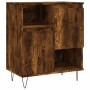 Aparador madera contrachapada color roble ahumado 60x35x70 cm