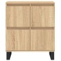 Aparador de madera contrachapada roble Sonoma 60x35x70 cm