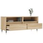 Mueble de TV madera contrachapada roble Sonoma 100x34,5x44,5 cm en Muebles TV | Comprar online en Foro24