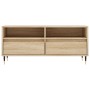 Mueble de TV madera contrachapada roble Sonoma 100x34,5x44,5 cm en Muebles TV | Comprar online en Foro24