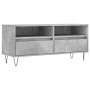 Mueble de TV madera contrachapada gris hormigón 100x34,5x44,5cm