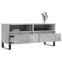Mueble de TV madera contrachapada gris hormigón 100x34,5x44,5cm en Muebles TV | Comprar online en Foro24