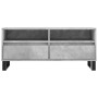 Mueble de TV madera contrachapada gris hormigón 100x34,5x44,5cm en Muebles TV | Comprar online en Foro24