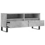 Mueble de TV madera contrachapada gris hormigón 100x34,5x44,5cm en Muebles TV | Comprar online en Foro24