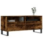 Mueble de TV madera contrachapada roble ahumado 100x34,5x44,5cm en Muebles TV | Comprar online en Foro24