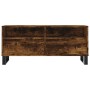 Mueble de TV madera contrachapada roble ahumado 100x34,5x44,5cm en Muebles TV | Comprar online en Foro24