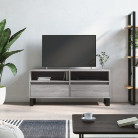 Mueble de TV madera contrachapada gris Sonoma 100x34,5x44,5 cm Mueble de TV madera contrachapada gris Sonoma 100x34,5x44,5 cm