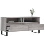 Mueble de TV madera contrachapada gris Sonoma 100x34,5x44,5 cm en Muebles TV | Comprar online en Foro24