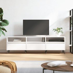 Mueble de TV madera contrachapada blanco 150x30x44,5 cm en Muebles TV | Comprar online en Foro24