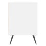 Mueble de TV madera contrachapada blanco 150x30x44,5 cm