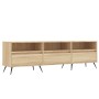 Mueble de TV madera contrachapada roble Sonoma 150x30x44,5 cm en Muebles TV | Comprar online en Foro24