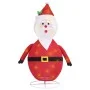 Papá Noel de Navidad decorativo con LED tela lujosa 120 cm de vidaXL, Luces de Navidad - Ref: Foro24-328499, Precio: 46,48 €,...