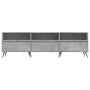 Mueble de TV madera contrachapada gris hormigón 150x30x44,5 cm