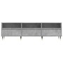 Mueble de TV madera contrachapada gris hormigón 150x30x44,5 cm