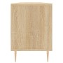 Mueble de TV madera contrachapada roble Sonoma 150x30x44,5 cm