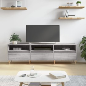 Mueble para TV madera contrachapada gris Sonoma 150x30x44,5 cm Mueble para TV madera contrachapada gris Sonoma 150x30x44,5 cm
