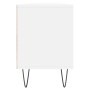 Mueble de TV madera contrachapada blanco 150x30x44,5 cm