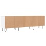 Mueble de TV madera contrachapada blanco 150x30x44,5 cm